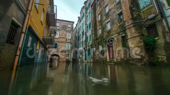 小威尼斯奇戈贾城水很高视频的预览图