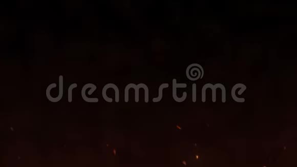 在夜晚燃烧着炽热的火花野火4K镜头视频的预览图