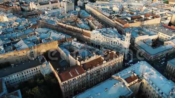 日出于文化首都市中心空中地标视频的预览图