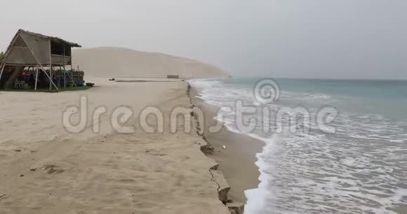 卡塔尔沙漠沙滩全景视频的预览图