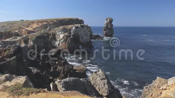 葡萄牙Peniche市大西洋景色视频的预览图