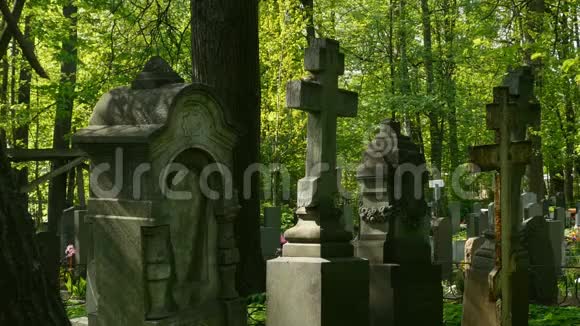 公墓古纪念碑视频的预览图