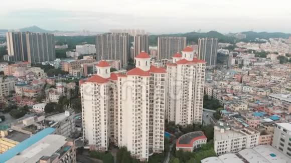 中国地区现代新建筑密集建筑视频的预览图