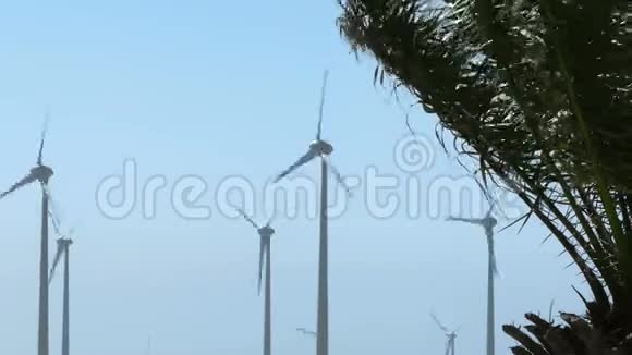 风力涡轮机和手掌视频的预览图