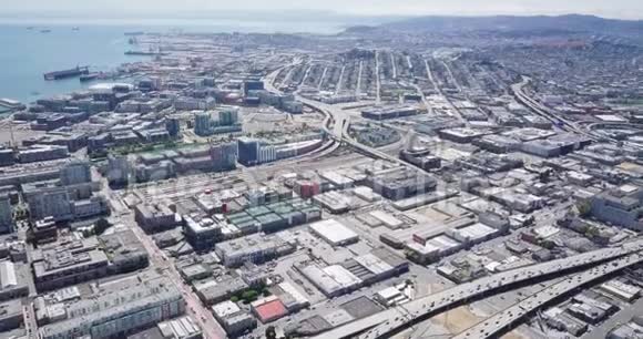 旧金山城市布局鸟瞰图视频的预览图