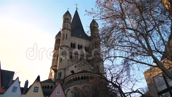 德国科隆的圣马丁大教堂视频的预览图