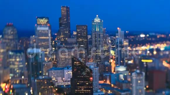 西雅图城市景观时间流逝视频的预览图