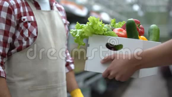 手把gmo蔬菜还给农民食品市场质量控制视频的预览图