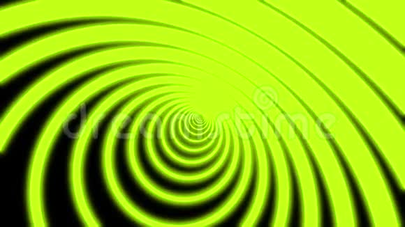 霓虹灯圆隧道抽象运动背景由生动的蓝色线条和照相机组成的圆圈在上面移动视频的预览图