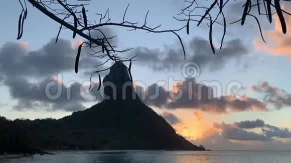 莫罗多皮科的视频美妙的景色和美妙的日落视频的预览图