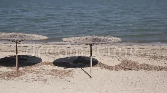 海边的太阳伞视频的预览图