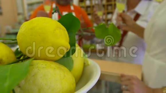 意大利黄色柠檬特写罗马视频的预览图