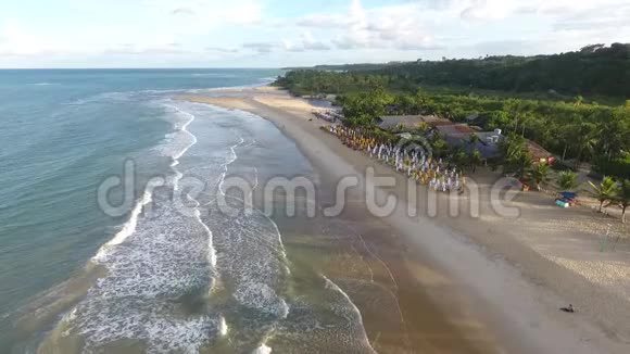 巴西TrancosoBA美丽海滩景观视频的预览图