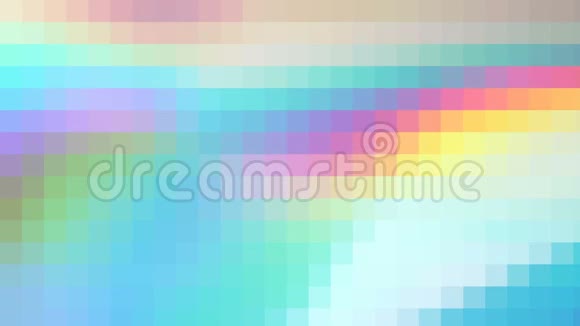 彩色马赛克背景抽象风格的移动瓷砖快速过渡视频的预览图