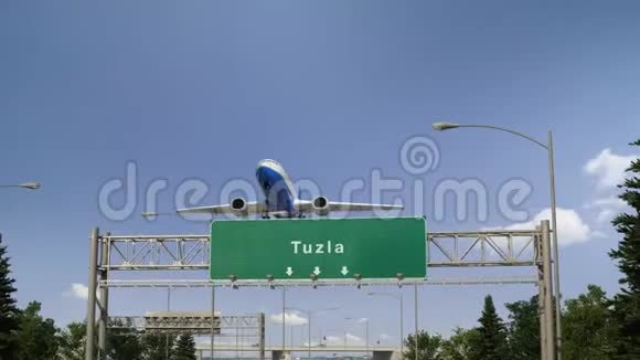 飞机起飞图兹拉视频的预览图