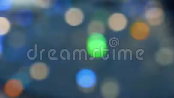 五彩模糊粒子波克灯抽象粒子背景视频的预览图