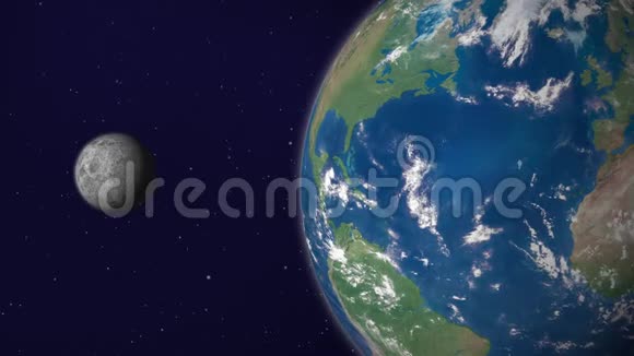 地球与月球动画版本5美国视频的预览图