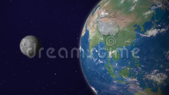 地球与月亮动画版本5亚洲视频的预览图