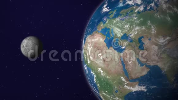 地球与月球动画第五版欧洲和非洲视频的预览图