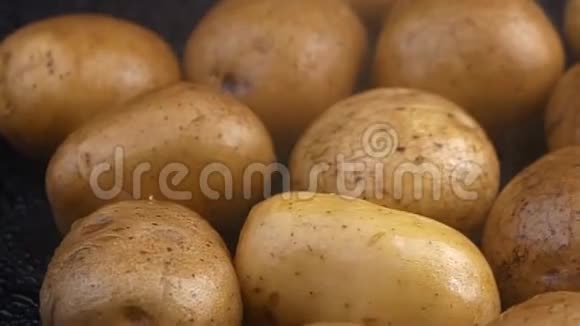 新鲜有机幼薯健康食品视频的预览图