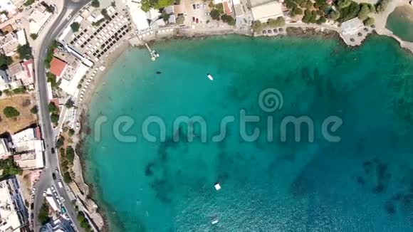 美丽的Palolem海滩鸟瞰景观视频的预览图