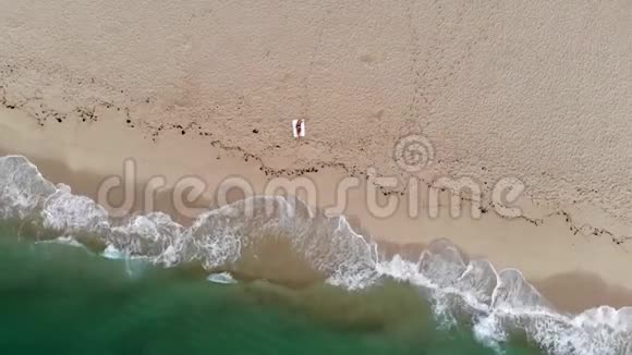 俯瞰海边沙滩视频的预览图