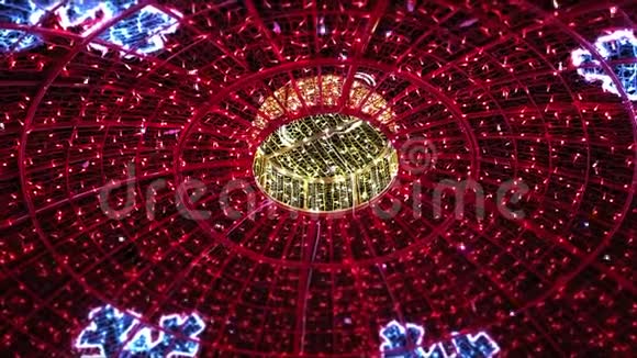 一个圣诞灯的穹顶视频的预览图