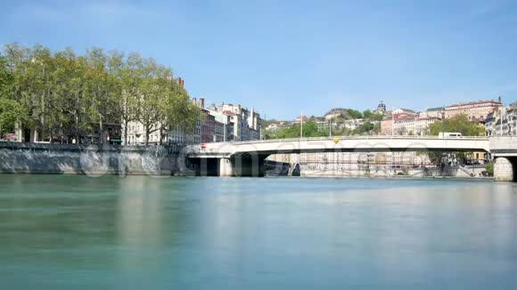 时间流逝在里昂萨阿尼河视频的预览图
