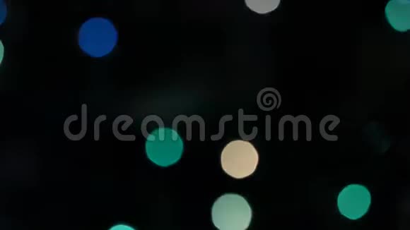 圣诞灯离焦波克加兰一个圆圈背景视频的预览图
