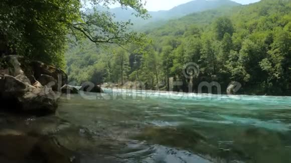 山清水秀山林秀美背景休息和放松自然复制空间慢视频的预览图