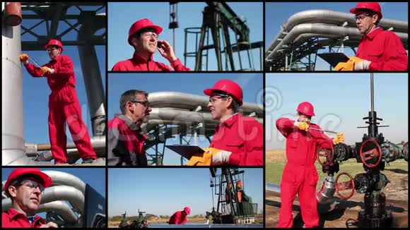 石油和天然气工业工人视频的预览图