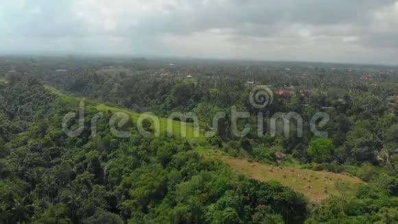 鸟瞰坎布汉岭步行位于乌布德巴厘岛视频的预览图