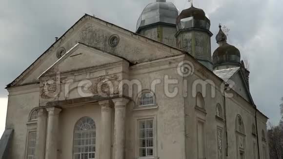 古老的教堂修复的寺庙美丽的俄罗斯景观2视频的预览图