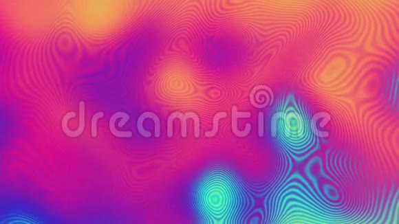 流行的渐变色条纹周期性移动3D动画的一排排五颜六色的条纹在彩虹中视频的预览图