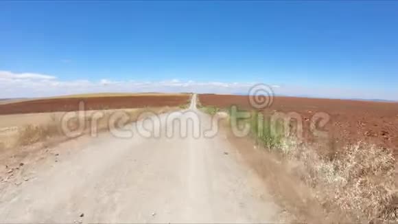 拉哈巴和顿贝尼托之间夏季景观的土路视频的预览图