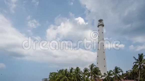印尼贝里东热带冷瓜岛美丽的云时光视频的预览图