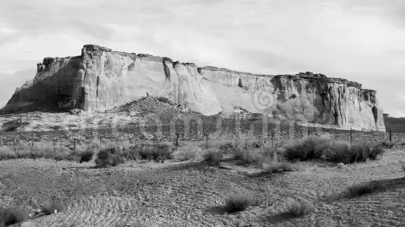 旧的野生亚利桑那州西部沙漠景观视频的预览图