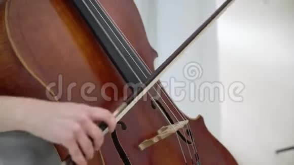 弹中提琴的年轻女子小提琴女孩演奏音乐舞台音乐会上的音乐家视频的预览图