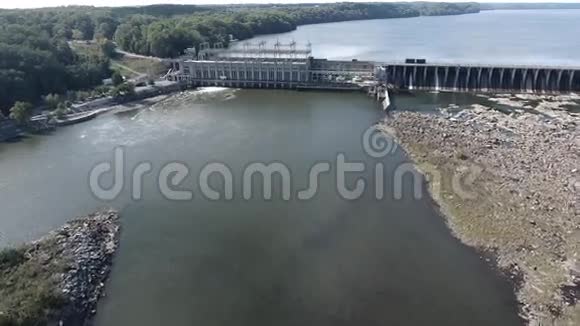 美国马里兰科诺戈市科诺戈大坝航空摄影视频的预览图