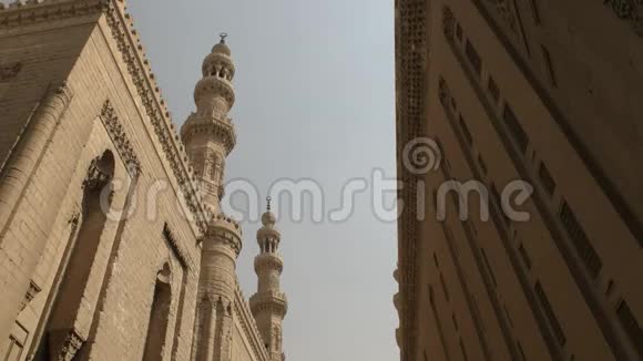 埃及开罗苏丹哈桑清真寺尖塔视频的预览图