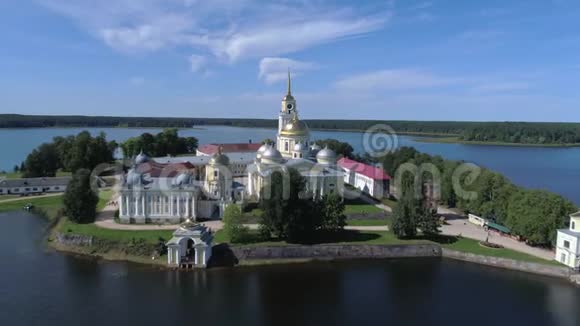 尼洛斯托洛本斯卡娅普斯坦八月日航拍视频俄罗斯特维尔地区视频的预览图