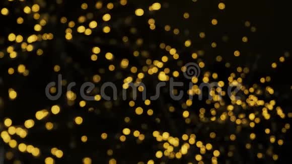 模糊的波克圣诞照明抽象粒子背景视频的预览图