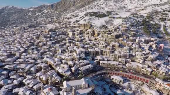 山城的空中镜头视频的预览图