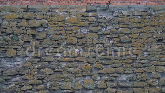 旧石头和新砖墙视频的预览图