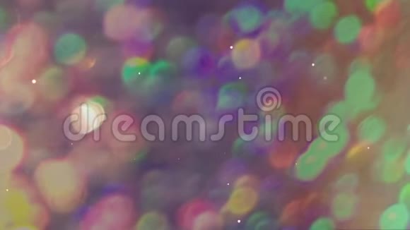 彩色镜头模糊起泡气泡运动视频的预览图