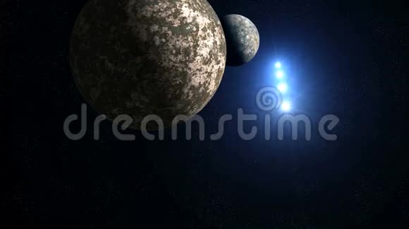两颗行星和不明飞行物视频的预览图