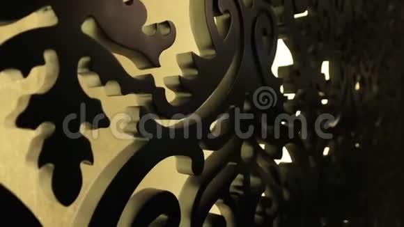 雕刻的木制图案视频的预览图