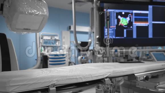 现代医学概念诊断手术室医学扫描机器人视频的预览图