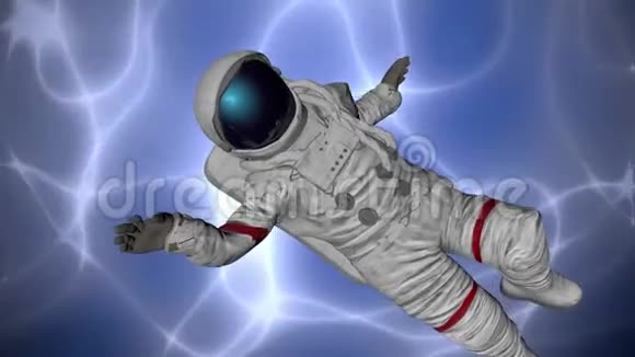 宇航员掉进了一个神秘的星云3D绘制视频的预览图