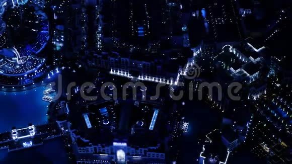 迪拜购物中心夜景视频的预览图